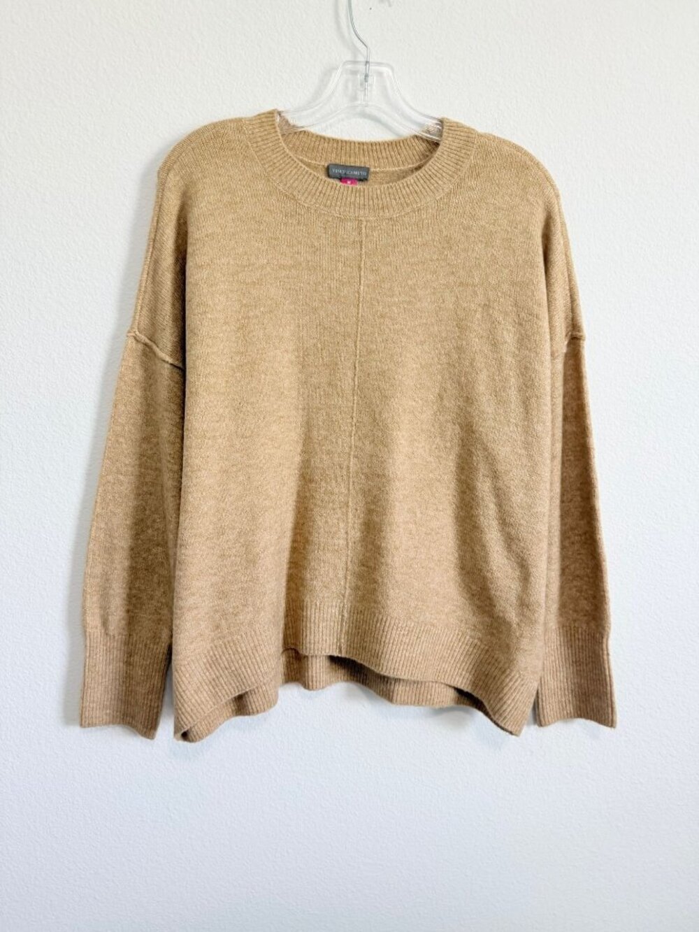 Vince Camuto Long Sleeve Crew neck Brown Pullover Sweater Women's Size M